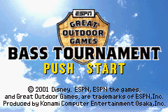 ESPN Great Outdoor Games - Bass Tournament Title Screen